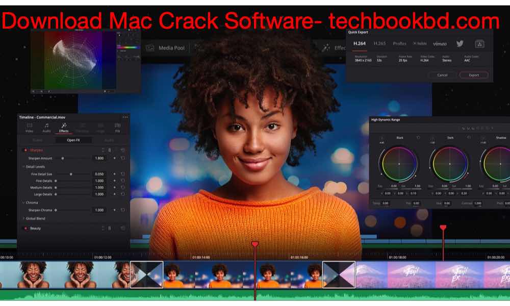 Blackmagic Design DaVinci Resolve Studio 17.4.4 Mac m1 free Download (Full version with product key or activation key) Crack
