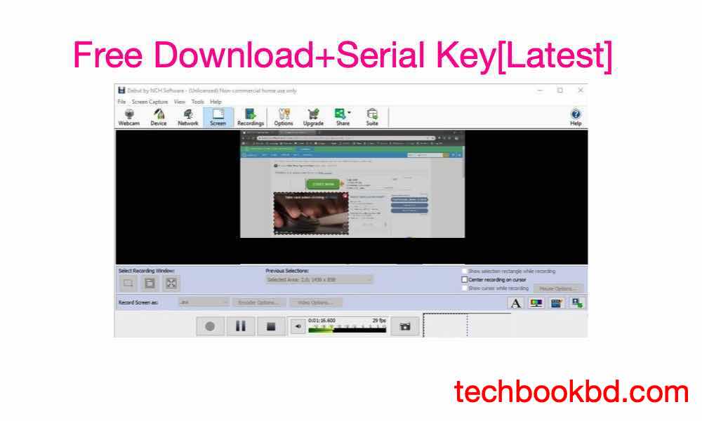 review NCH Debut Video Capture Pro Download for lifetime with Activation key, License, Registration Code, Keygen